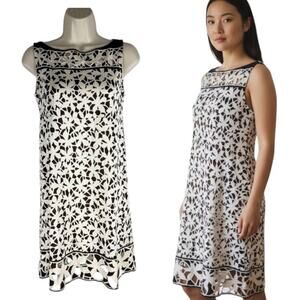 Diane Von Furstenberg Amallie Silk Dress Cut Outs Sleeveless White Size 2